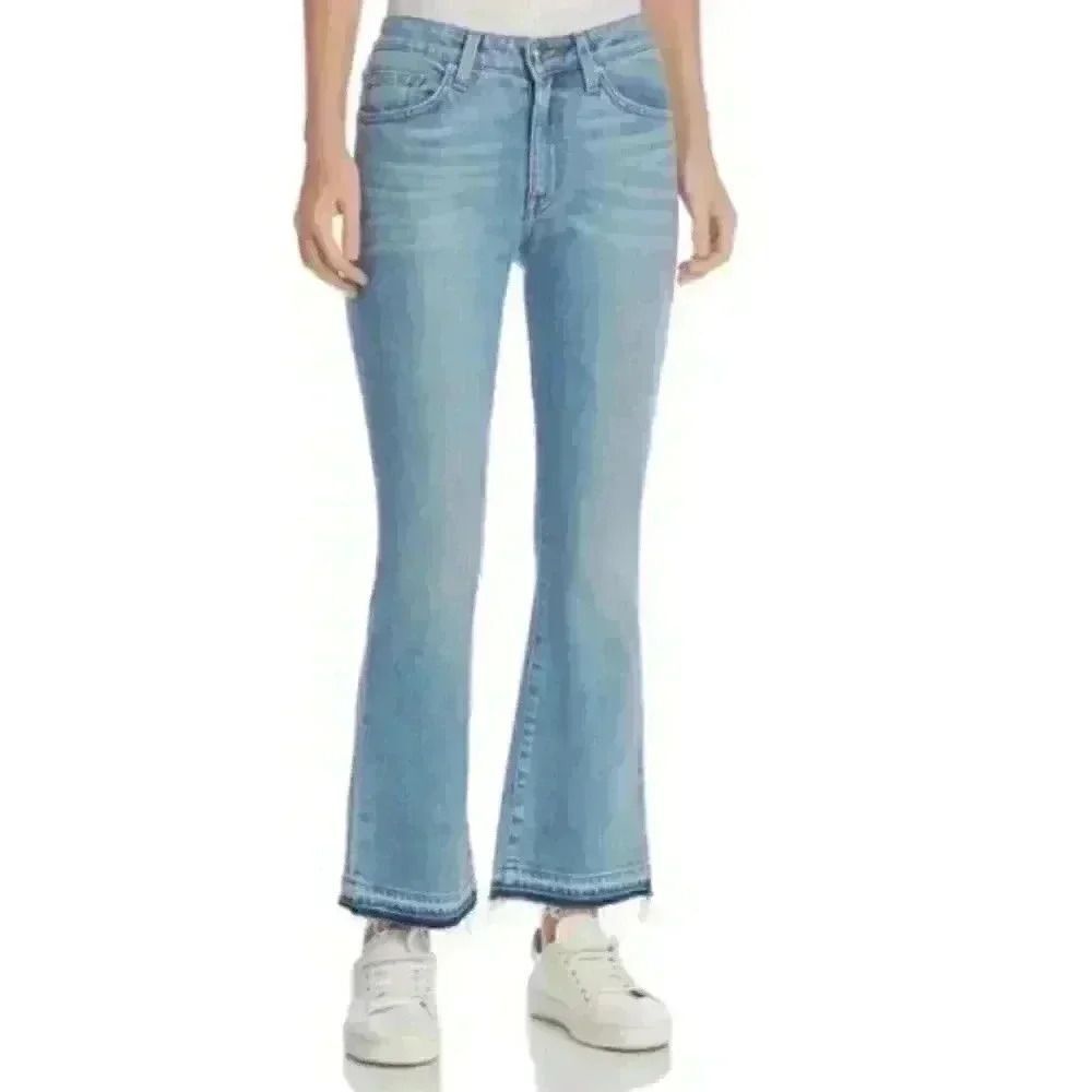 Derek Lam 10 Crosby Mid Rise Cropped Flare Jeans Size 31